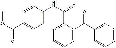 methyl 4-[(2-benzoylbenzoyl)amino]benzoate Struktur