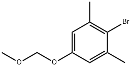 2-Bromo-5-(methoxymethoxy)-1,3-dimethyl-benzene Struktur