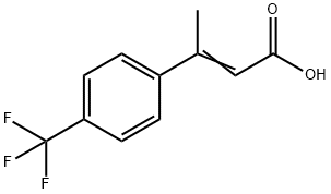 3-[4-(trifluoromethyl)phenyl]but-2-enoic acid Struktur