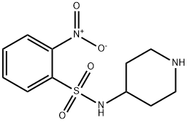 2-nitro-N-piperidin-4-ylbenzenesulfonamide Struktur