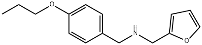 (furan-2-ylmethyl)[(4-propoxyphenyl)methyl]amine Struktur