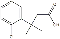 3-(2-Chlorophenyl)-3-methylbutanoic acid Struktur