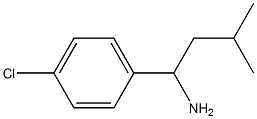 1-(4-chlorophenyl)-3-methylbutan-1-amine Struktur