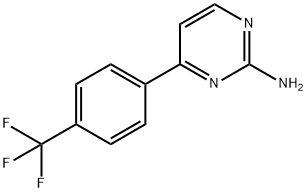 2-Amino-4-(4-trifluoromethylphenyl)pyrimidine Struktur