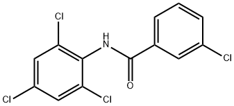 3-chloro-N-(2,4,6-trichlorophenyl)benzamide Struktur