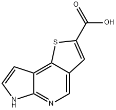 6H-pyrrolo[2,3-b]thieno[2,3-d]pyridine-2-carboxylic acid Struktur