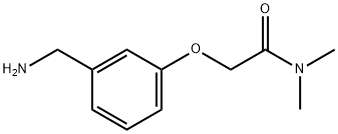 2-[3-(aminomethyl)phenoxy]-N,N-dimethylacetamide Struktur