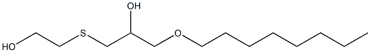 2-{[2-hydroxy-3-(octyloxy)propyl]sulfanyl}ethan-1-ol Struktur