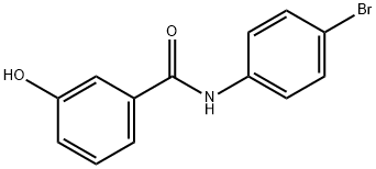 N-(4-bromophenyl)-3-hydroxybenzamide Struktur