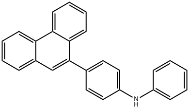 4-(phenanthren-9-yl)-N-phenylaniline Struktur