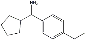 cyclopentyl(4-ethylphenyl)methanamine Struktur