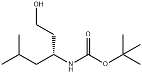 Boc-(R)-3-amino-5-methylhexan-1-ol Struktur