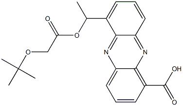 6-[1-[(tert-Butoxyacetyl)oxy]ethyl]-1-phenazinecarboxylic acid Struktur