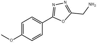 (5-(4-Methoxyphenyl)-1,3,4-oxadiazol-2-yl)methanamine Struktur