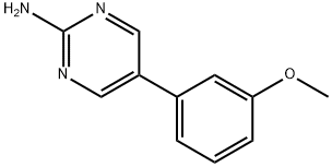 2-Amino-5-(3-methoxylphenyl)pyrimidine Struktur