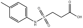 3-[(4-methylphenyl)sulfamoyl]propanoic acid Struktur