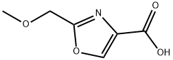 2-(methoxymethyl)-1,3-oxazole-4-carboxylic acid Struktur