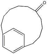 bicyclo[10.2.2]hexadeca-1(14),12,15-trien-6-one Struktur