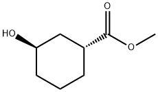 methyl (1R,3R)-3-hydroxycyclohexane-1-carboxylate Struktur