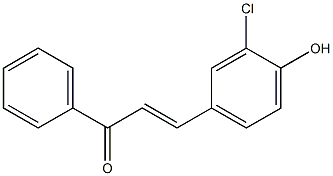 3-Chloro-4HydroxyChalcone Struktur