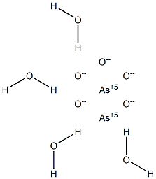 Arsenic(V) oxide tetrahydrate Struktur