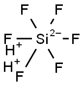 Dihydrogen hexafluorosilicate Struktur