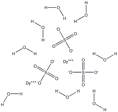 Dysprosium(III) sulfate octahydrate Struktur