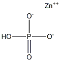 Zinc hydrogen orthophosphate Struktur