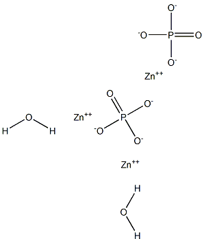 Zinc orthophosphate dihydrate Struktur