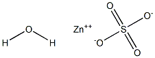 Zinc sulfate monohydrate Struktur