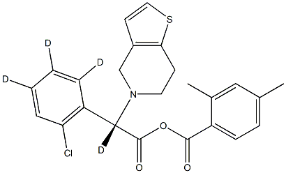 (+/-)-Clopidogrel-D4xylic Acid Struktur