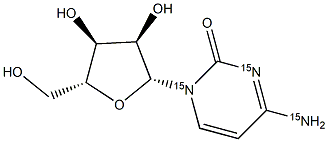 Cytidine-15N3 Struktur