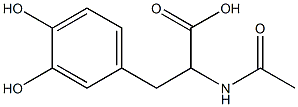 2-acetylamino-3- (3,4-dihydroxyphenyl) - propionic acid Struktur