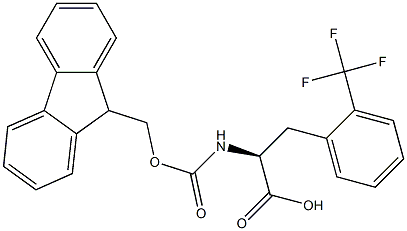 FMOC-D-2-trifluoromethylphenylalanine Struktur