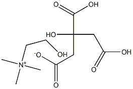 Choline dihydrogen citrate Struktur