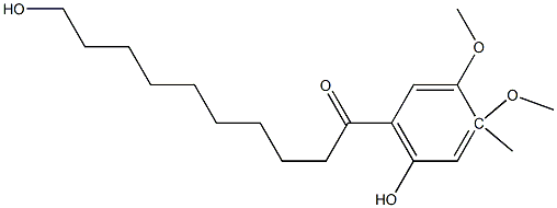 6- (10-hydroxy-decanoyl) -2,3-dimethoxy-5-m-cresol|6-(10-羥基癸?；?-2,3-二甲氧基-5-甲酚