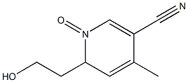 3-cyano-4-methyl-6-hydroxy-ethyl -N- pyridone Struktur