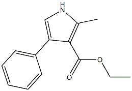 Ethyl 4-phenyl-2-methylpyrrole-3-carboxylate Struktur