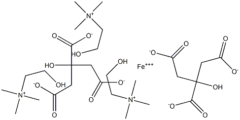 Iron choline citrate Struktur