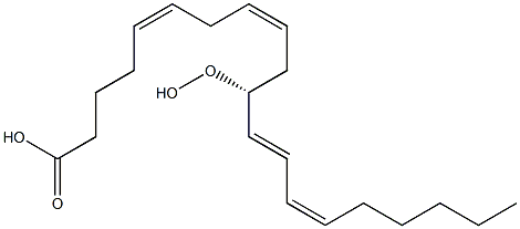 (5Z,8Z,11R,12E,14Z)-11-hydroperoxyicosa-5,8,12,14-tetraenoic acid Struktur