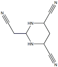 2-Cyanomethyl-hexahydro-pyrimidine-4,6-dicarbonitrile Struktur