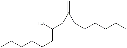 Cyclopropane, 1-(1-hydroxy-1-heptyl)-2-methylene-3-pentyl- Struktur