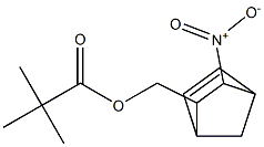 Pivalate, (3-nitrobicyclo[2.2.1]hept-5-en-2-yl) methyl ester Struktur