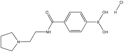 4-[(2-Pyrrolidin-1-ylethyl)carbamoyl]benzeneboronic acid hydrochloride 98% Struktur