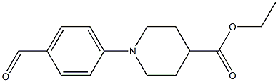 Ethyl 1-(4-formylphenyl)piperidine-4-carboxylate Struktur