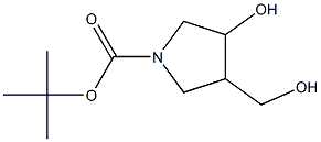 1-BOC-4-HYDROXYMETHYL-3-HYDROXY-PYRROLIDINE Struktur