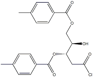 1-CHLORO--3,5-BIS[O-(P-TOLUOYL)]-2-DEOXY-RIBOSE Struktur