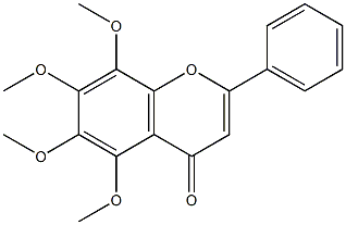 5,8-Dimethoxy-6,7-dimethoxyflavone Struktur