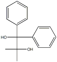 1,1-diphenyl-2,2-dimethyl-1,2-ethanediol Struktur