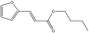 2-furanacrylic acid butyl ester Struktur